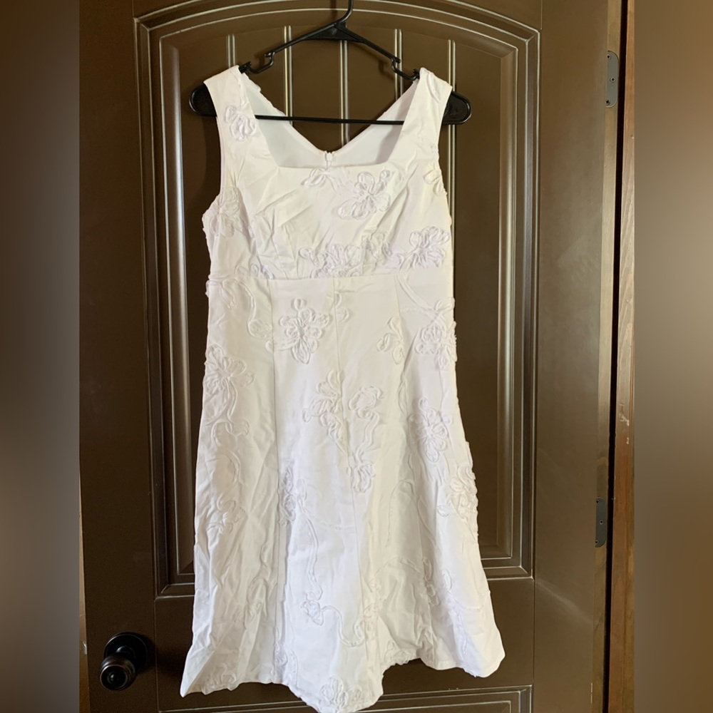 Dressbarn White Dress, Size 4P